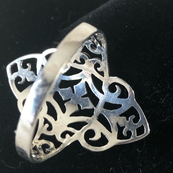 Sterling Silver .925 NWT Dainty Filigree Ring Wms Sz 10 - Picture 8 of 14